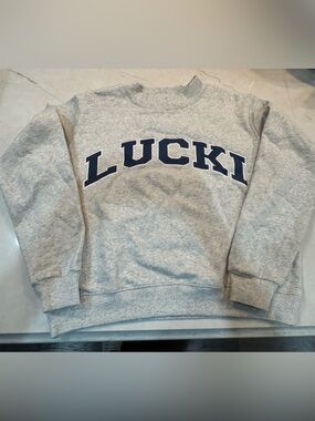 Women’s Grey 'LUCKI' Crewneck Sweatshirt